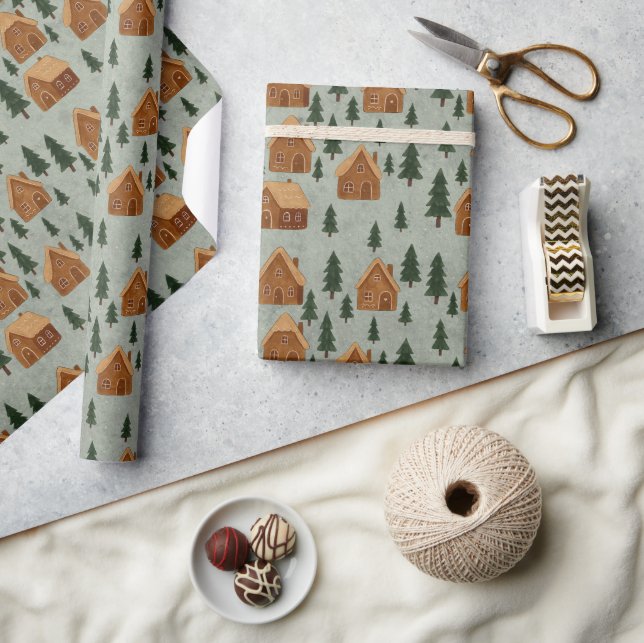 Papel de regalo Pueblo Invernal (Artesanía)