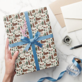 Papel De Regalo Pueblo navideño del Polo Norte 