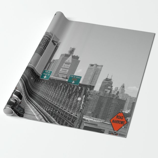 Papel De Regalo Puente de Brooklyn (Desenrollado)