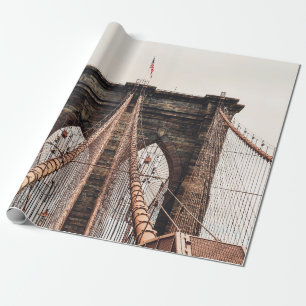 Papel De Regalo Puente de Brooklyn en New Yorkabstract, estados un