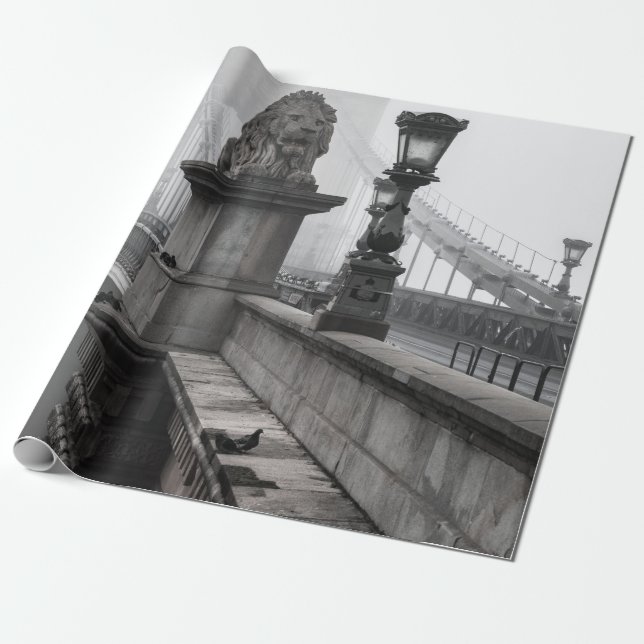 PAPEL DE REGALO PUENTE DE CADENA, BUDAPEST (Desenrollado)