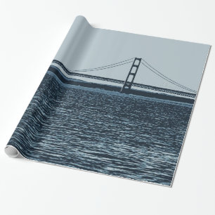 Papel De Regalo Puente Mackinac Península Superior Michigan