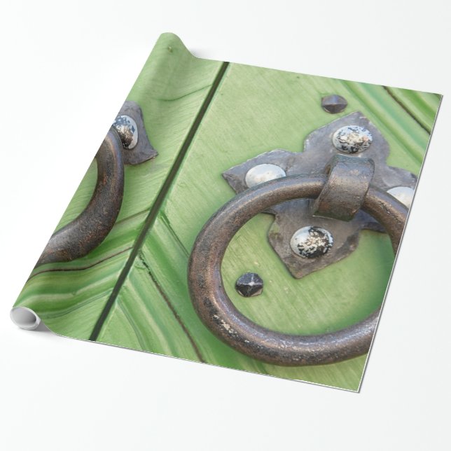 Papel De Regalo Puerta antigua (Desenrollado)