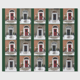 Papel De Regalo Puertas georgianas del invierno