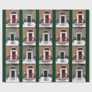 Papel De Regalo Puertas georgianas del invierno