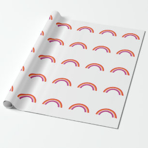 Papel De Regalo Puesta de sol arcoíris lésbica