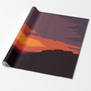 Papel De Regalo Puesta de sol simplificada