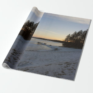 Papel De Regalo Puesta del sol del invierno