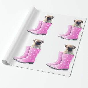 Papel De Regalo Pug