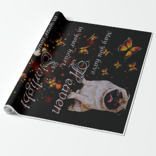 Papel De Regalo Pug In My Heart, Graciosa Idea De Regalo Para Perr