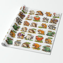 Papel De Regalo Puke & Poop Party: Animal Mayhem