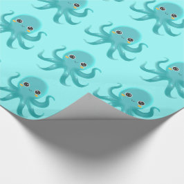Papel De Regalo Pulpo lindo del bebé