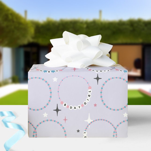 Papel De Regalo Pulseras Beaded Birthday Purple (Subido por el creador)