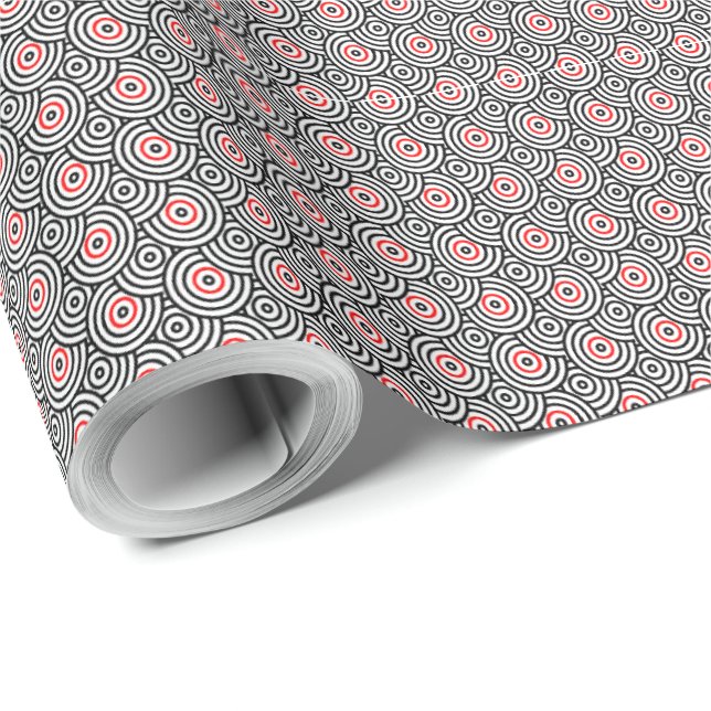 Papel De Regalo Pulso retro (Esquina del rollo)