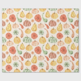 Papel De Regalo Pumpkin Gourd Autumn Baby Shower