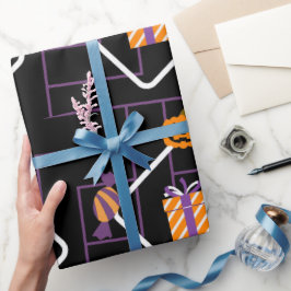 Papel De Regalo "Pumpkin Treats Halloween Wrapping Paper"