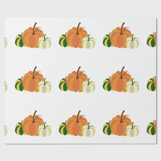 Papel De Regalo Pumpkin wrapping paper (Superficie plana)