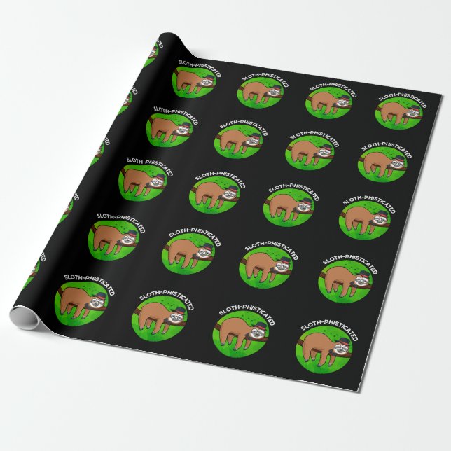 Papel De Regalo Pun de ranura para animales divertidos con falseda (Desenrollado)