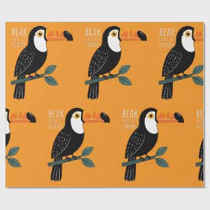 Papel De Regalo Pun divertido del tucán Pico porque es divertido