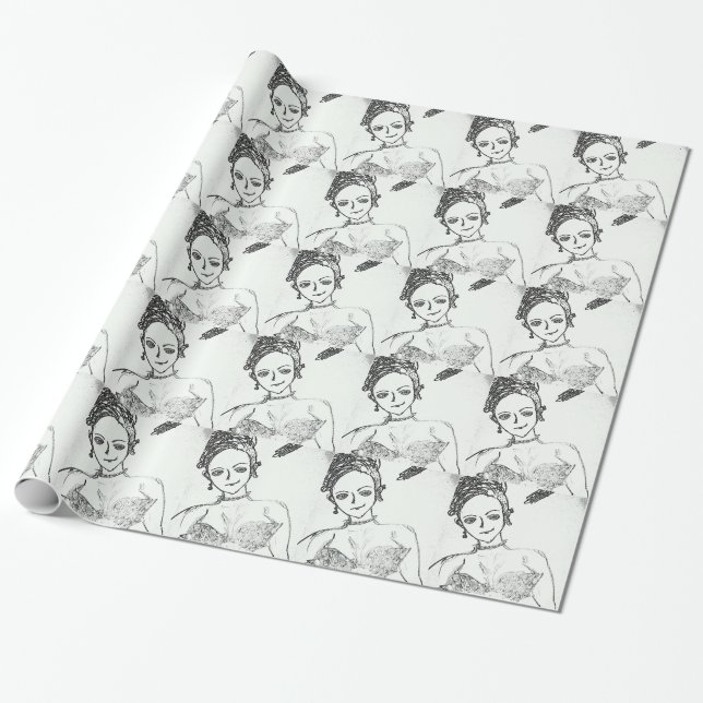 Papel De Regalo punk chica...solo soy un ídolo chica americano (Desenrollado)