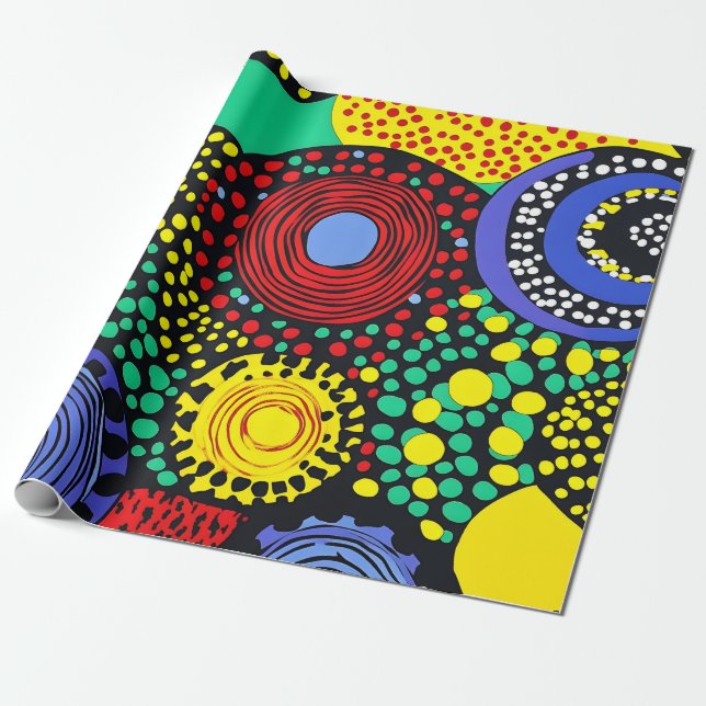 Papel De Regalo Punto abstracto art. 3 (Desenrollado)