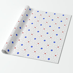 Papel De Regalo Punto azul étnico