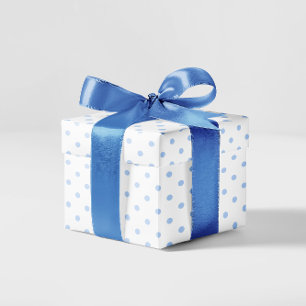Papel De Regalo Punto Azul Pastel Pequeño