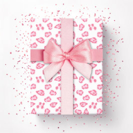 Papel De Regalo Punto de Leopardo en Rosa