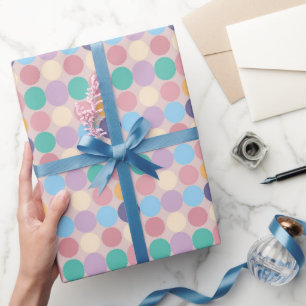 Papel De Regalo Punto de Polka de regalo colorido Pastel