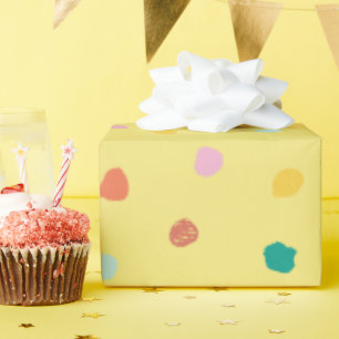 Papel De Regalo Punto de polka orgánica retro inspirado por manant