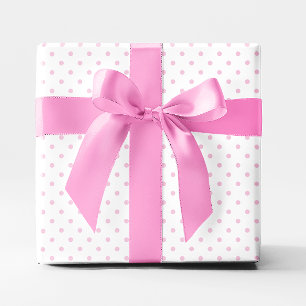 Papel De Regalo Punto de Polka Pequeño Rosa Pastel