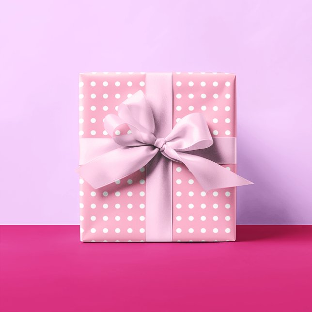 Papel De Regalo Punto de Polka Rosa (Subido por el creador)