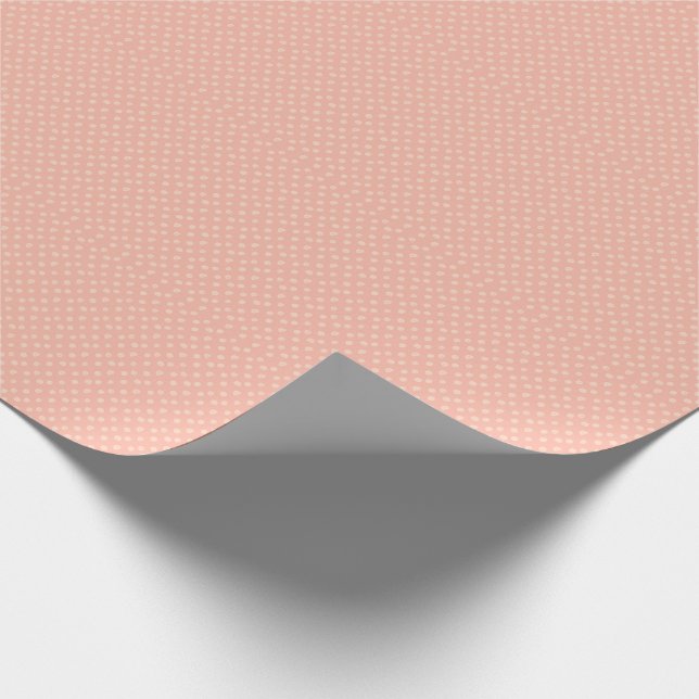 Papel De Regalo Punto de Polka Rosa (Esquina)