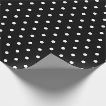 Punto simple de Polka Retro Negro y Blanco