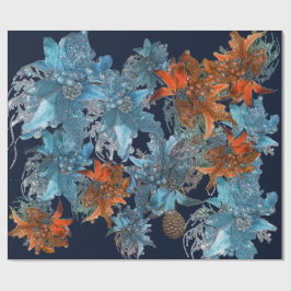 PAPEL DE REGALO PUNTOS AZULES ROJOS,ESTÁNDARES NAVIDADES EN DERRAM