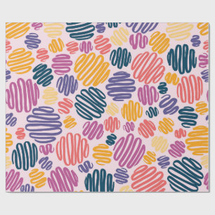 Papel De Regalo Puntos coloridos contemporáneos
