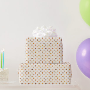 Papel De Regalo Puntos de Latte de Calabaza y Melocotón Cumpleaños