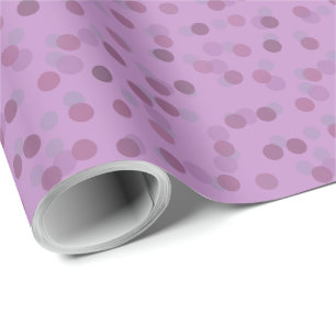 Papel De Regalo Puntos de Lila, Púrpura y Violeta