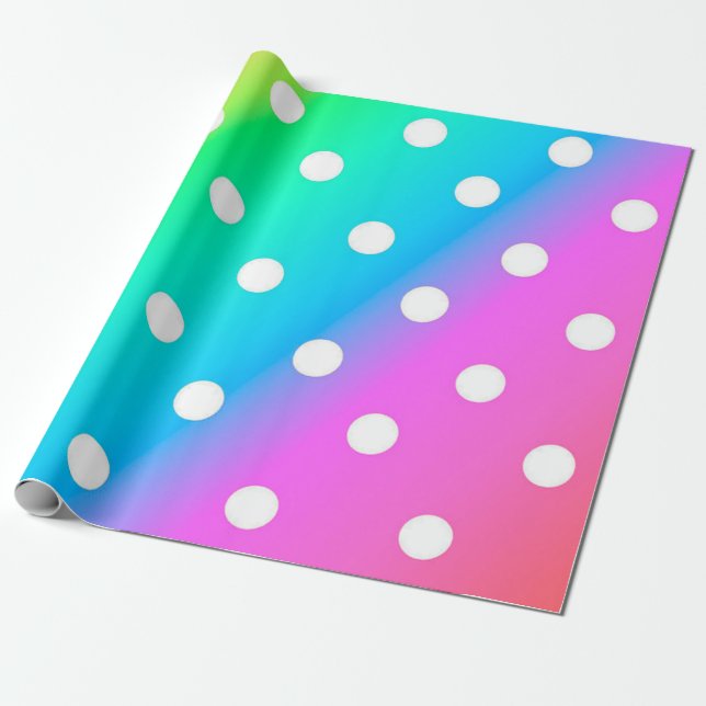 Papel De Regalo Puntos de Polka (Desenrollado)