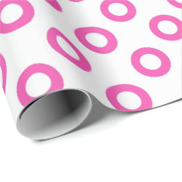Papel De Regalo Puntos de polka de círculo clásicos, fríos, blanco