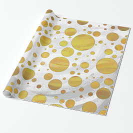 Papel De Regalo Puntos de Polka de piña de moda