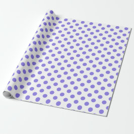 Papel De Regalo Puntos de polka periwinkle