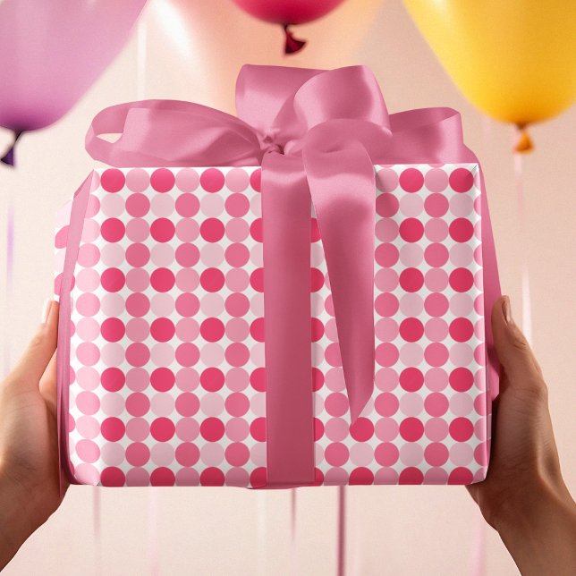 Papel De Regalo Puntos de Polka Rosa (Subido por el creador)
