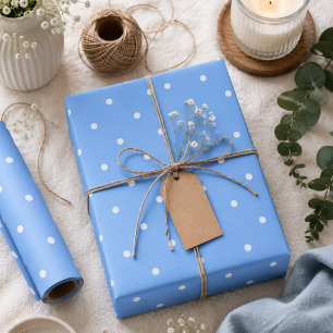 Papel De Regalo Puntos Mayas Azules