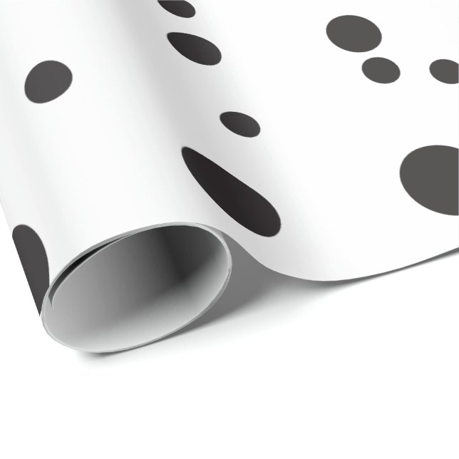 Papel De Regalo Puntos minimalistas (Esquina del rollo)