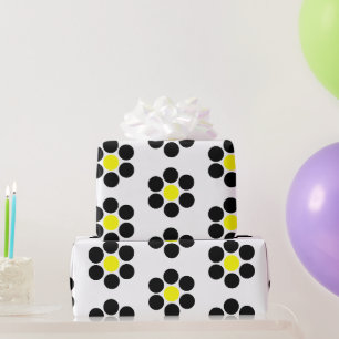 Papel De Regalo Puntos mínimos simples negros