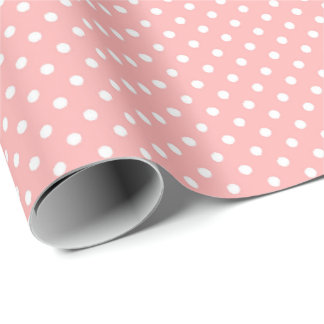 Papel De Regalo Puntos pastel rosa para baby showers y nacimientos