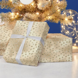Papel De Regalo Puntos Purpurinas Glitzy Gold