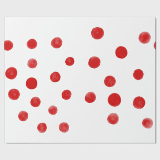 Papel De Regalo Puntos rojos orgánicos arte Rupydetequila