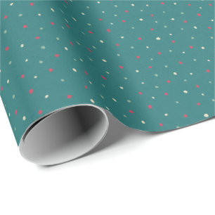 Papel De Regalo Puntos rojos y verdes suaves dibujados a mano